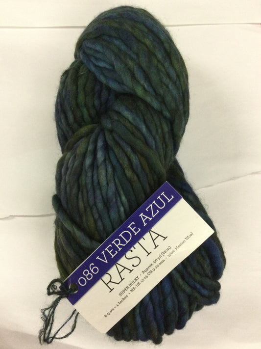 Malabrigo Rasta Pintada Collection (Verde Azul-086)