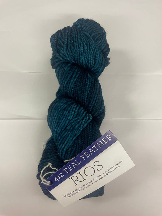 Malabrigo Rios  (Teal Feather-412)