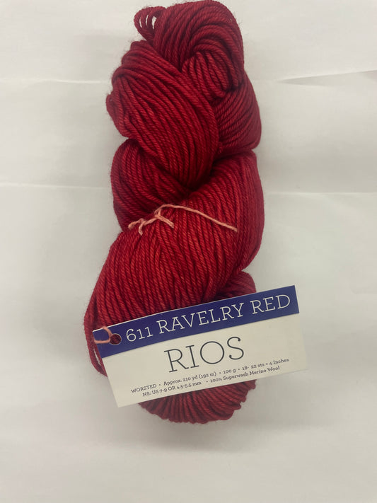 Malabrigo Rios  (Raverly Red-611)