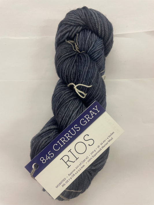 Malabrigo Rios  (Cirrus Gray-845)