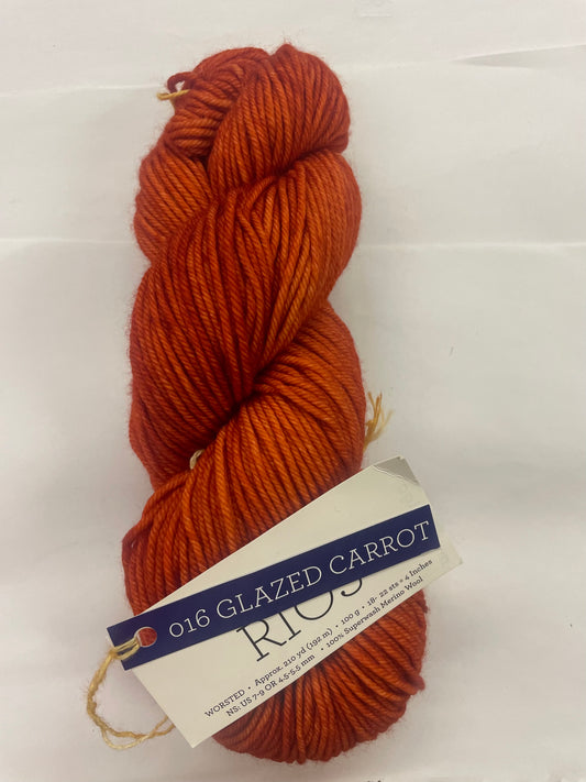 Malabrigo Rios  (Glazed Carrot-016)