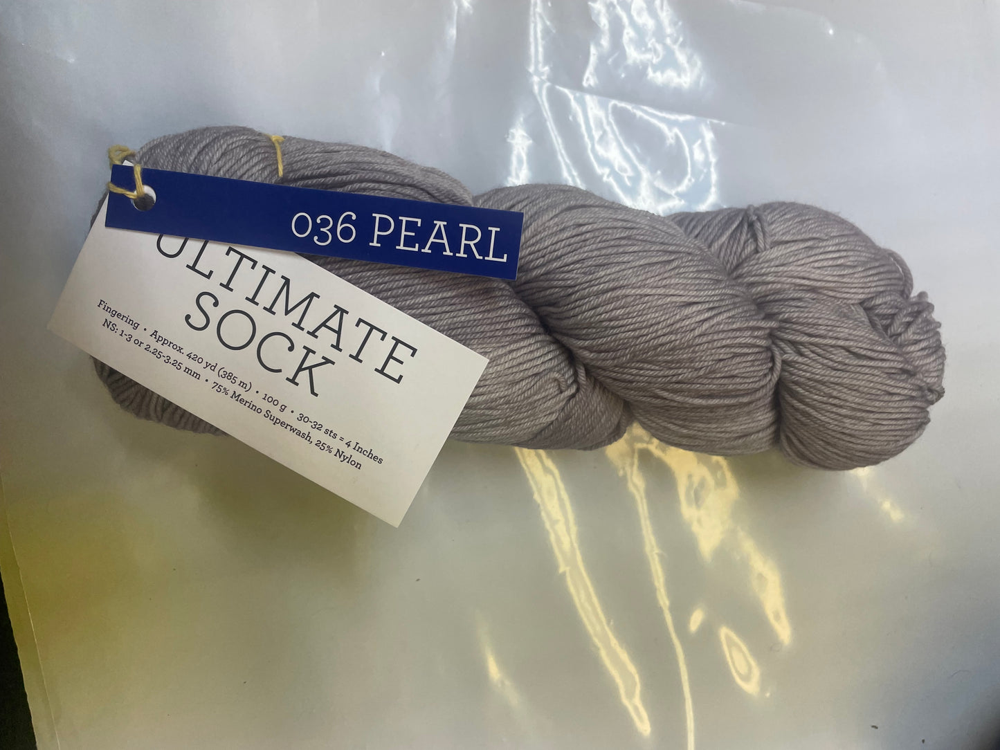 Malabrigo Ultimate Sock  Pearl-036